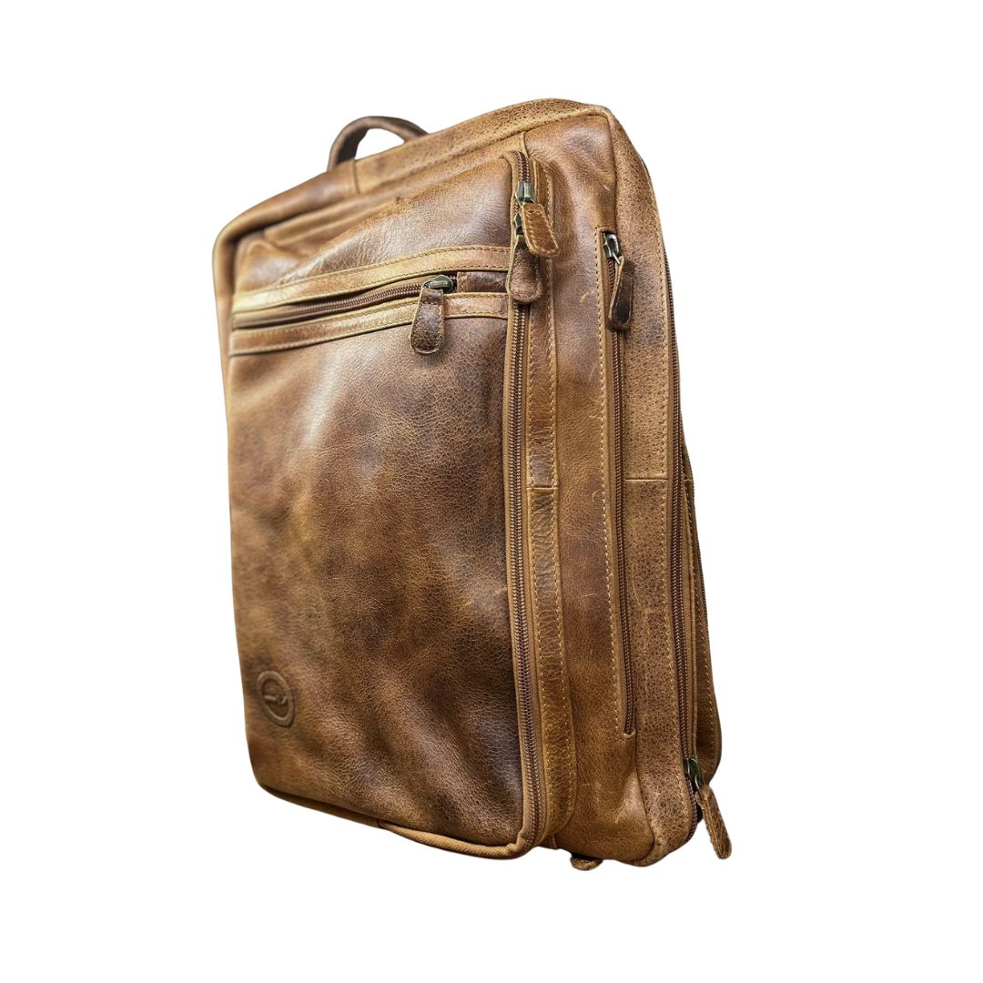 Leather Combination Bag - Arno OS Dusty Antique Bag by Indepal | The Bloke Shop