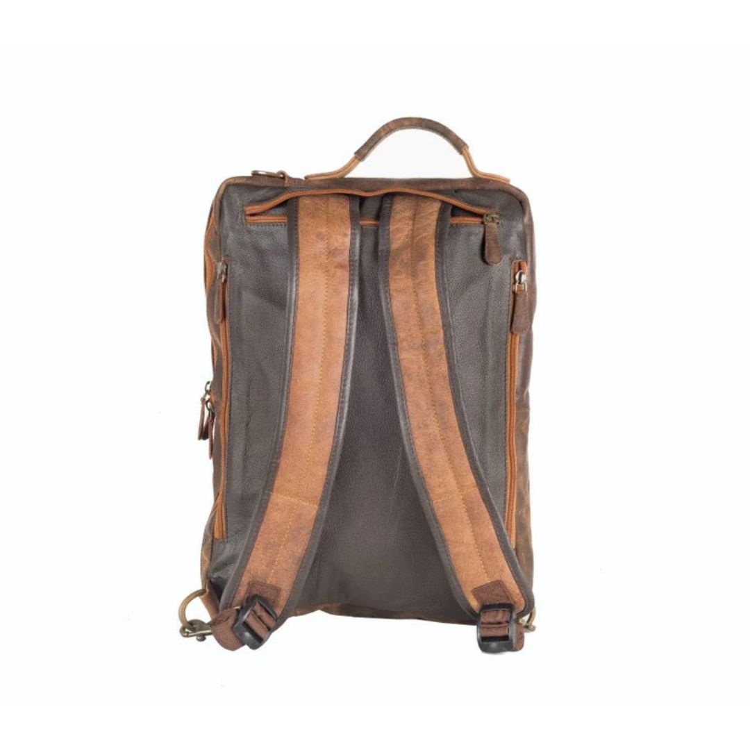 Leather Combination Bag - Arno OS Dusty Antique Bag by Indepal | The Bloke Shop