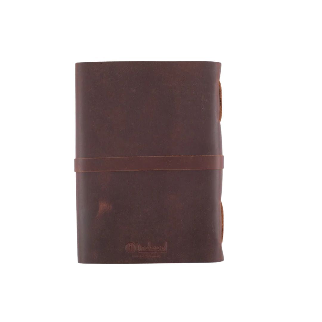 Leather Journal - Buckle A4 Unlined A4 Brown Accessory by Indepal | The Bloke Shop