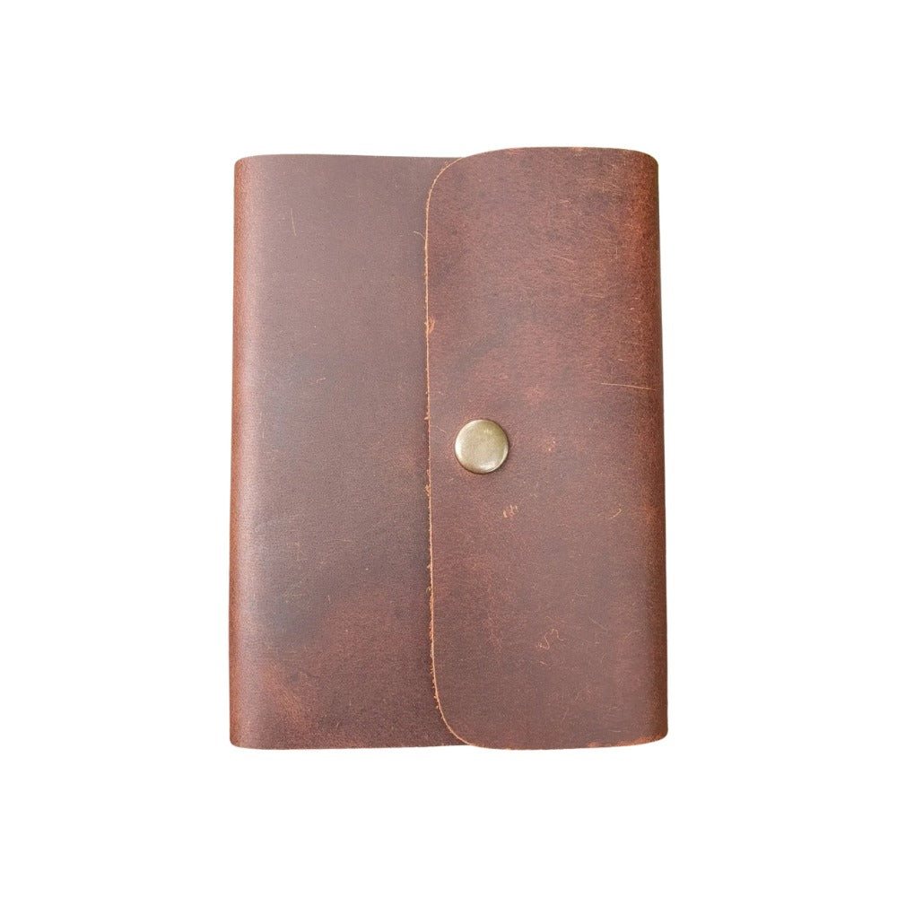 Leather Journal - Clip Refillable A6 Unlined