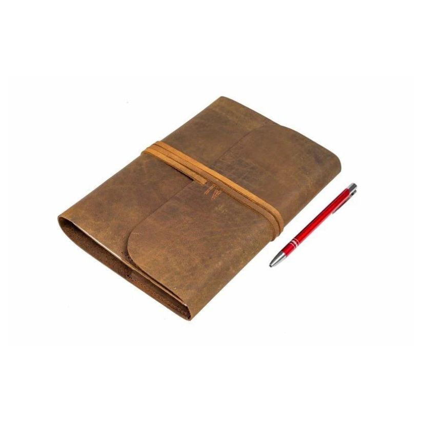 Leather Journal - Refillable A5 Unlined A5 Accessories by Indepal | The Bloke Shop