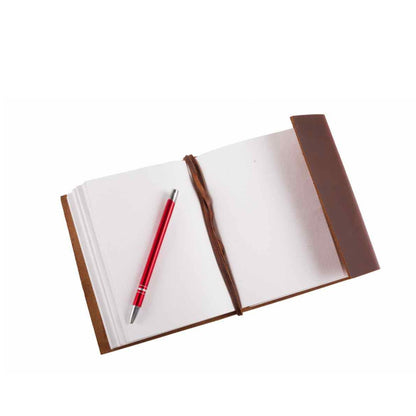 Leather Notebook 5x7 Compass