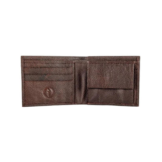 Leather Pocket Open Wallet OS Brown Accessories by Indepal | The Bloke Shop