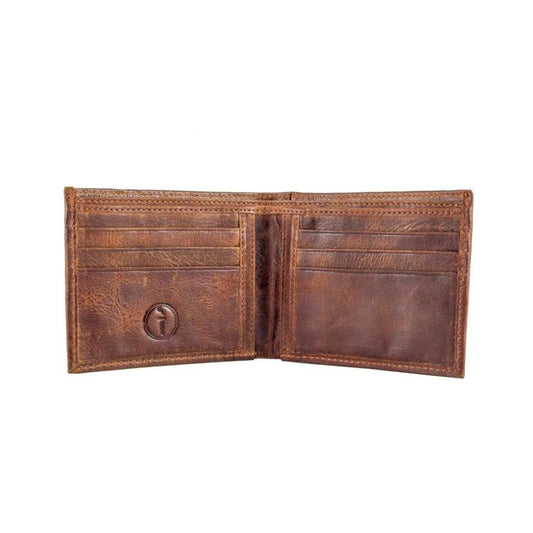 Leather Slot Open Wallet OS Tan Accessories by Indepal | The Bloke Shop