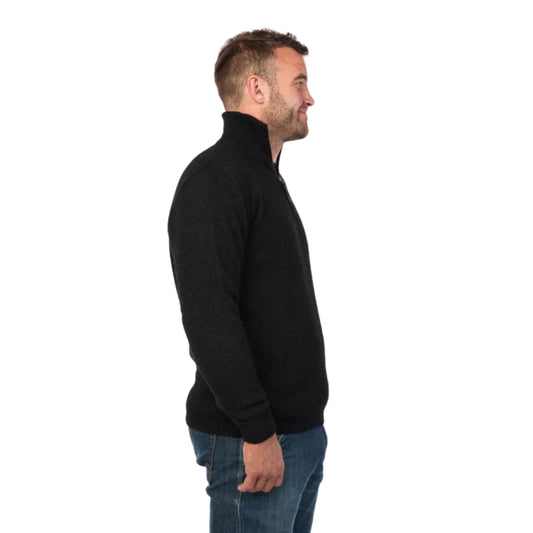 Legend Quarter Zip Possum Merino Knit