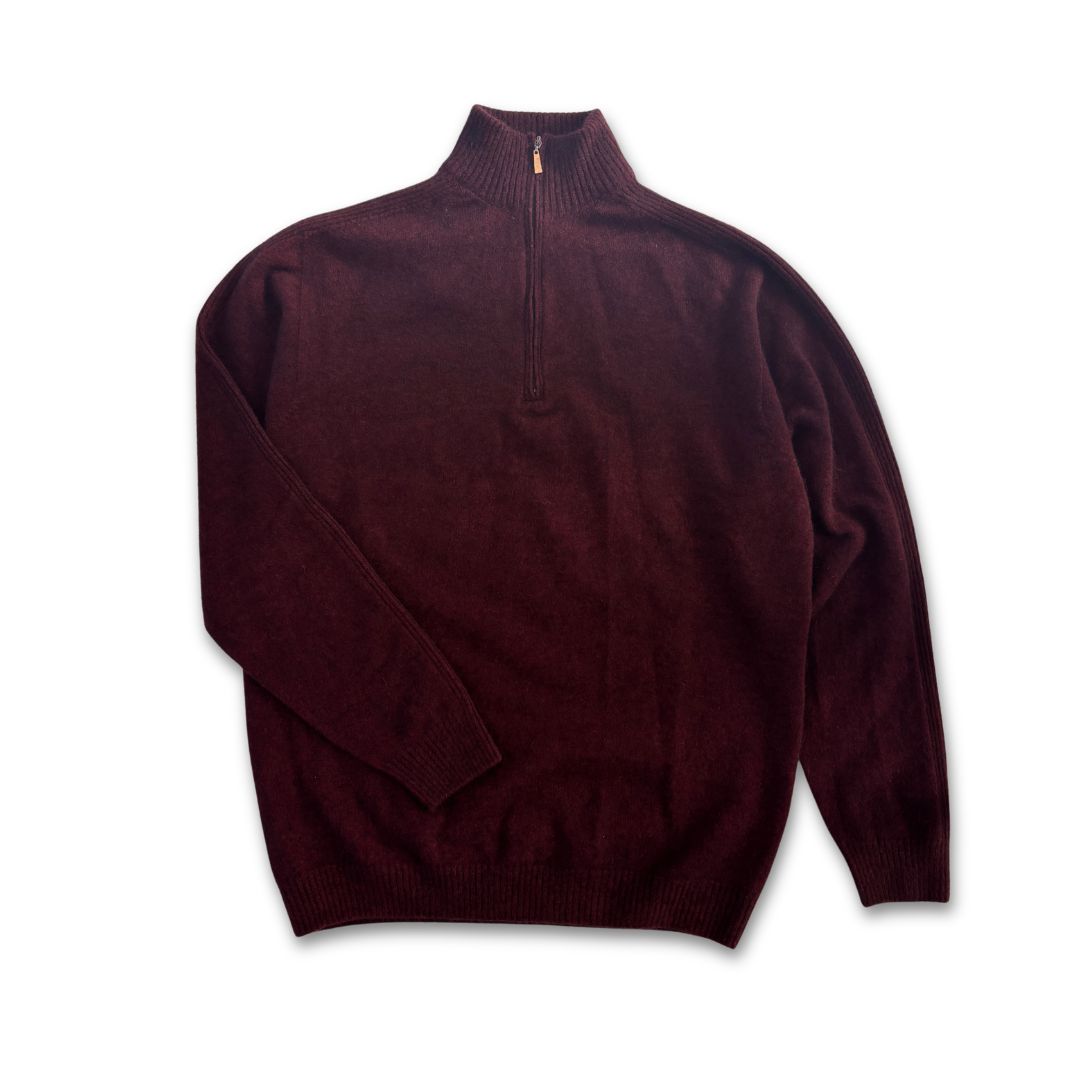 Lightweight Possum Merino Half-Zip Jumper