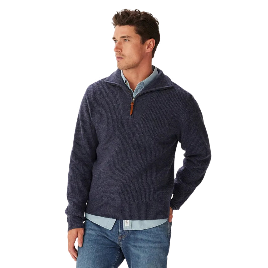Linton 1/4 Zip Lambswool Knit