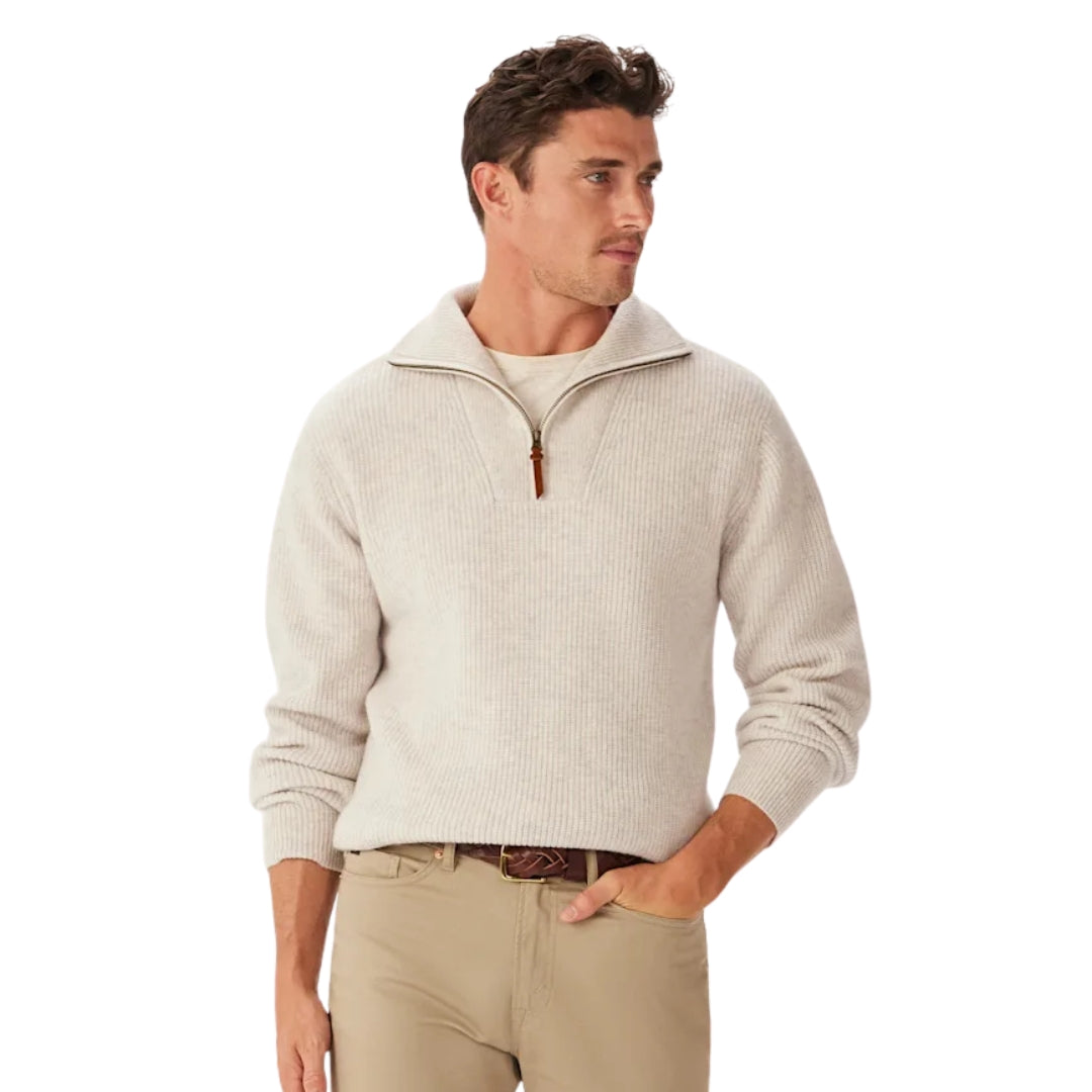Linton 1/4 Zip Lambswool Knit