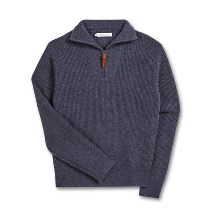 Linton 1/4 Zip Lambswool Knit