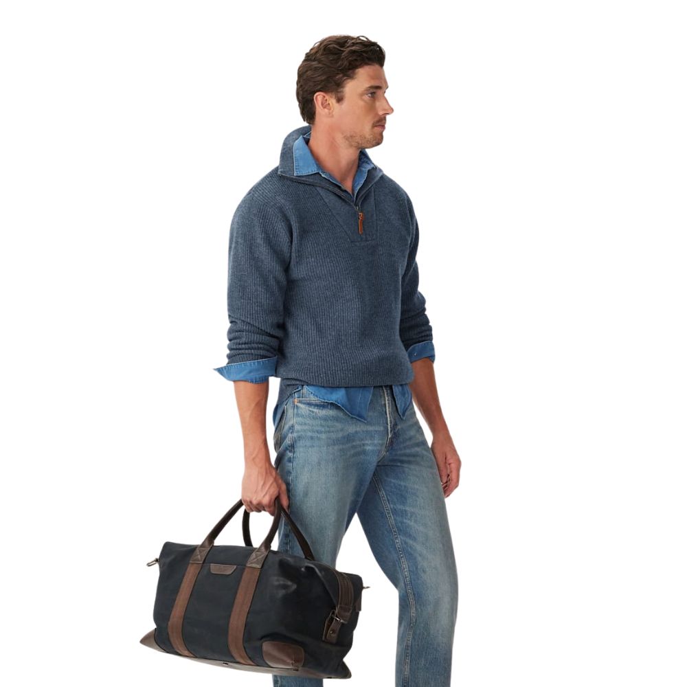 Linton Half-Zip Lambswool Knit