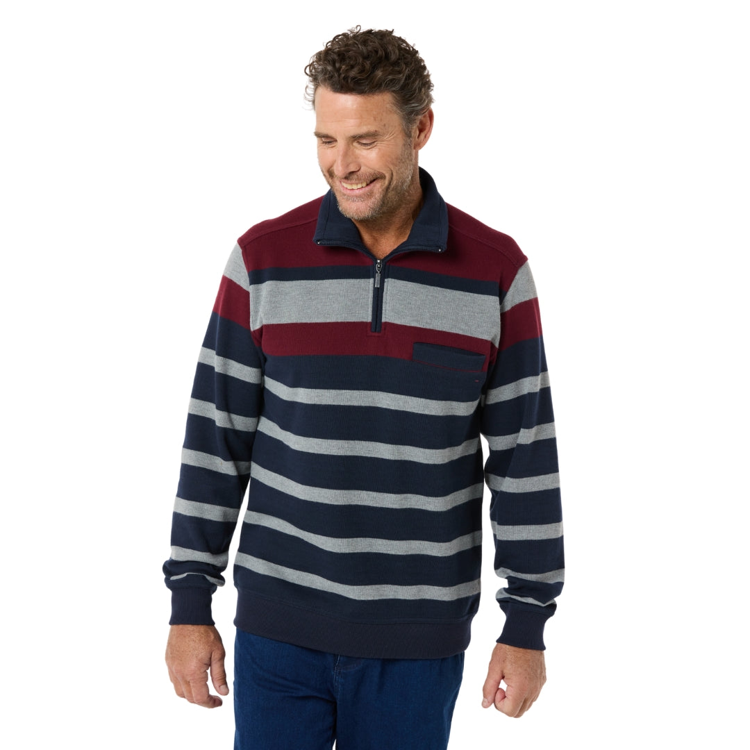 Breakaway Clothing - Luxton French Rib Half-Zip Ink – The Bloke Shop
