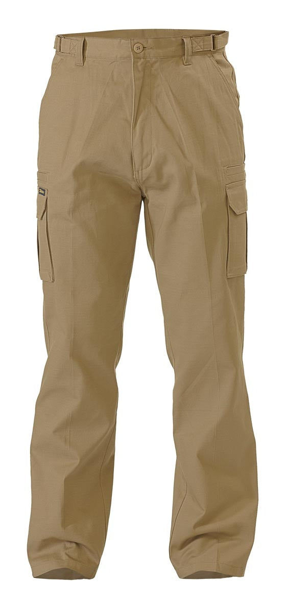 Mens Original 8 Pocket Cargo Pant 102S Khaki Workwear by Bisley | The Bloke Shop