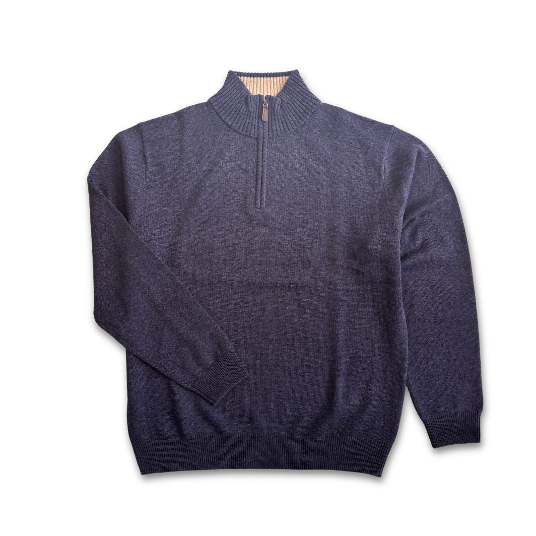 Merino Cashmere Half-Zip Jumper