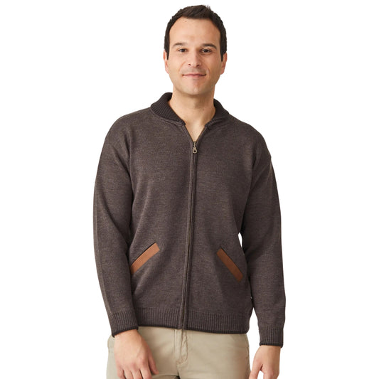 Merino Zip Cardigan with Pockets