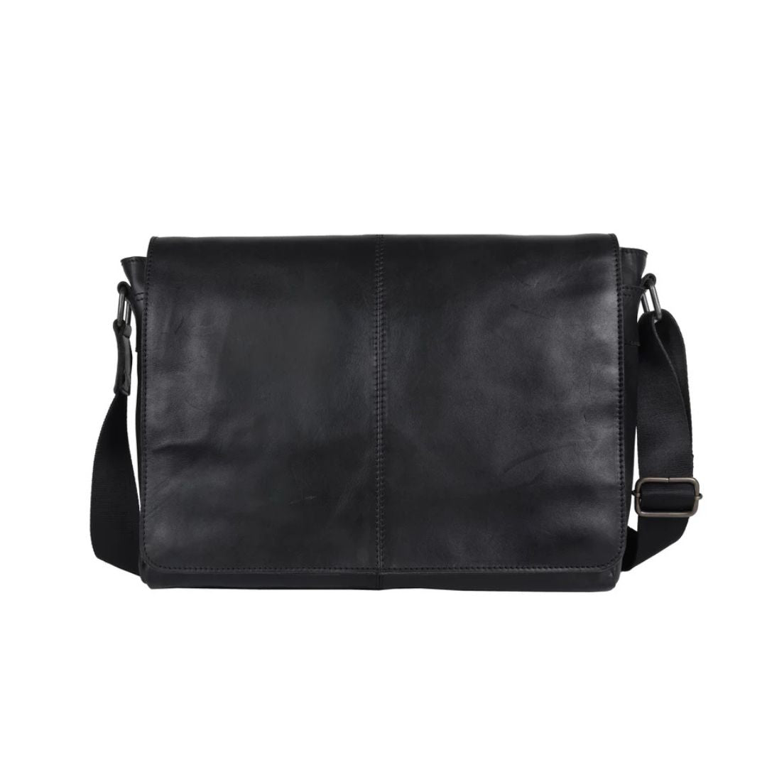 Messenger Bag - Lincoln 13 13 Black Bag by Indepal | The Bloke Shop