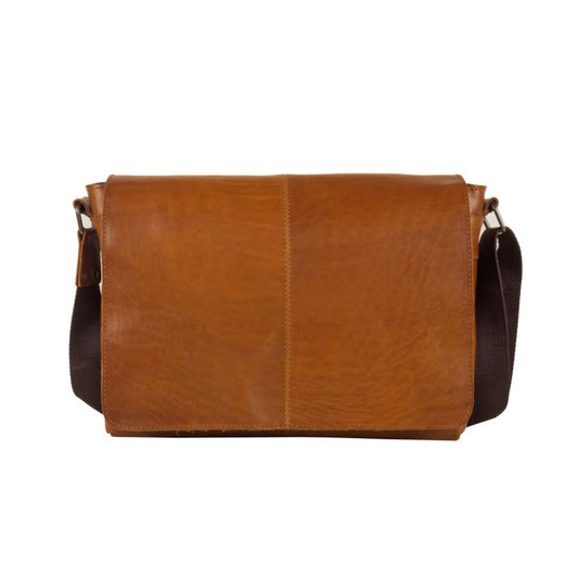 Messenger Bag - Lincoln 13 13 Tan Bag by Indepal | The Bloke Shop