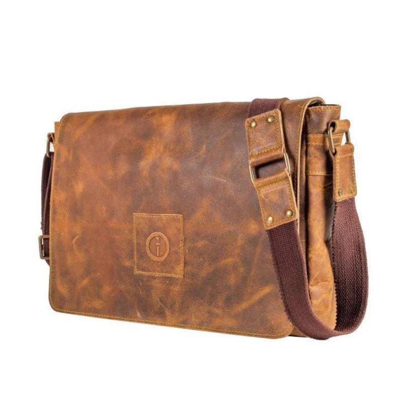 Messenger Bag - Soldier 15 15 Tan Accessories by Indepal | The Bloke Shop