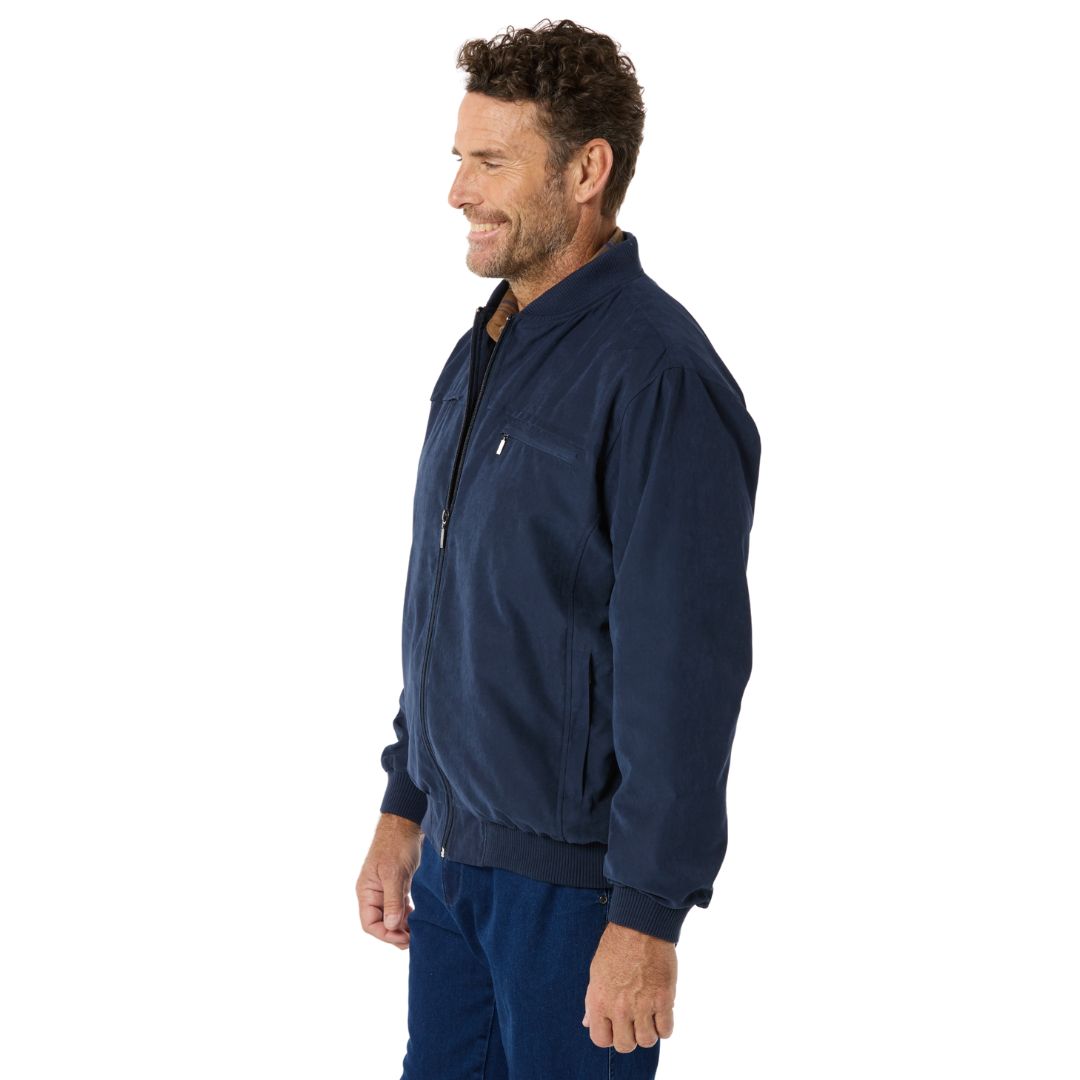 Microfibre Bomber Jacket