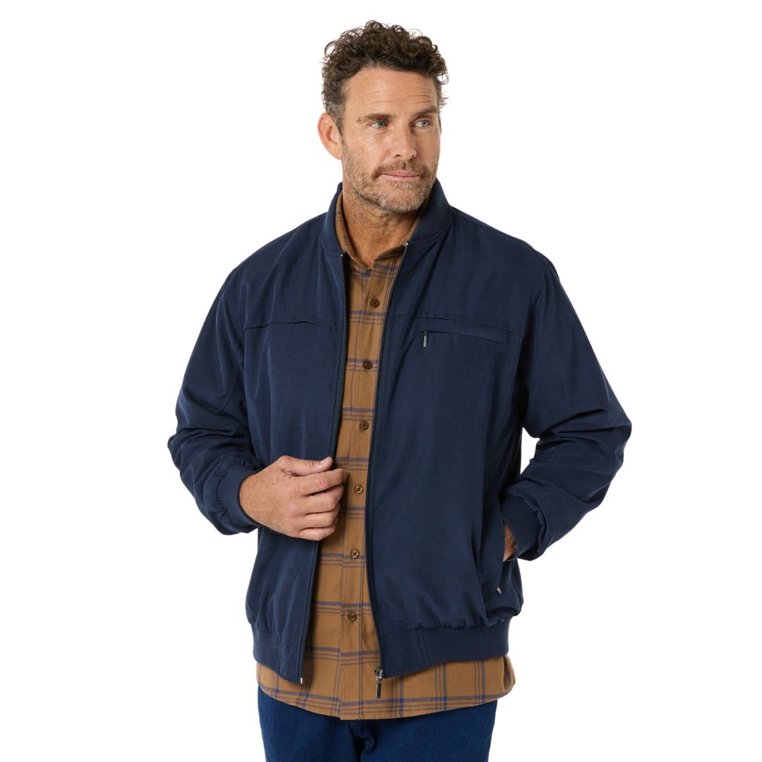 Microfibre Bomber Jacket