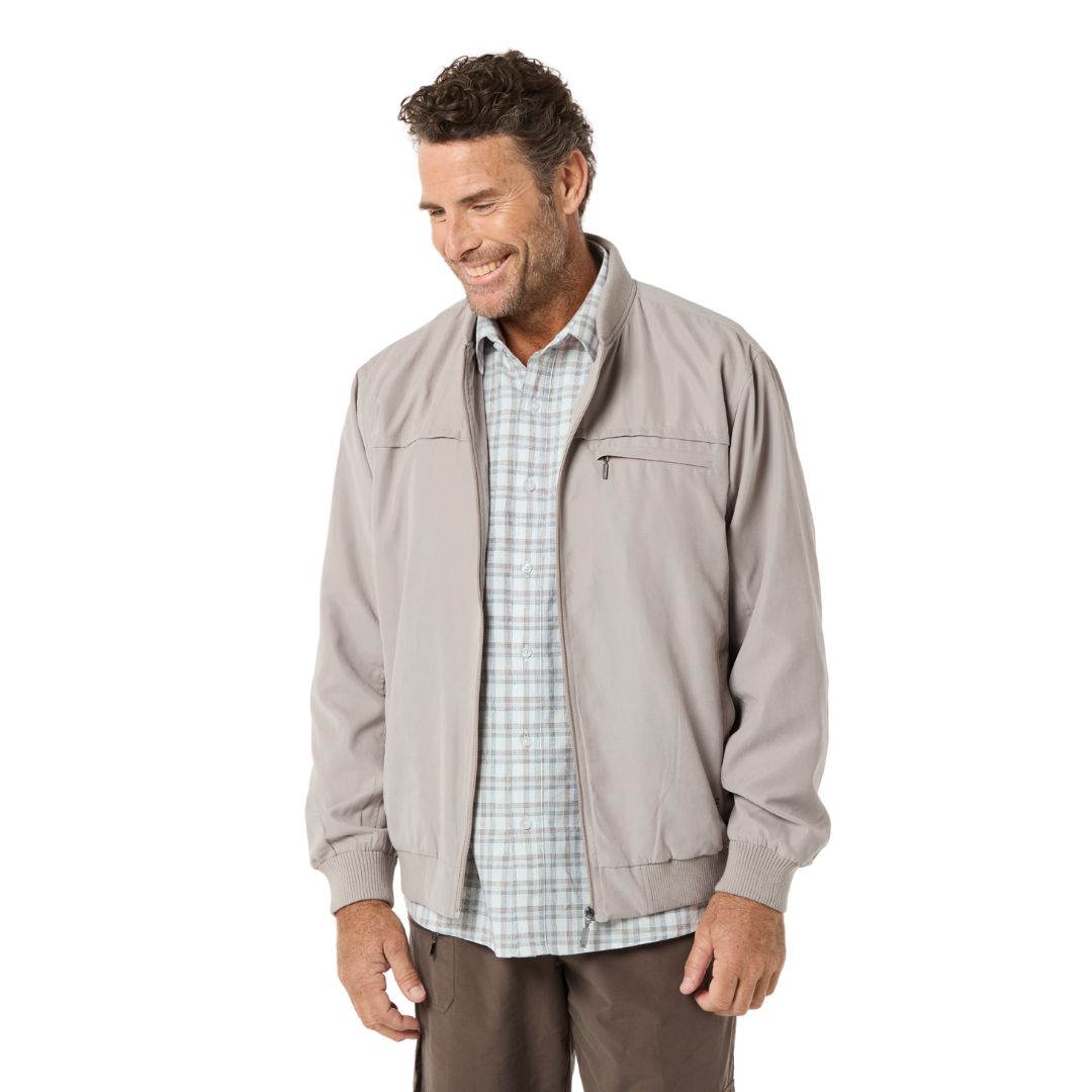 Microfibre Bomber Jacket