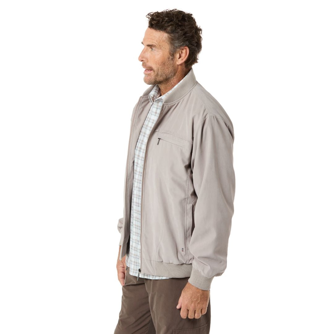 Microfibre Bomber Jacket