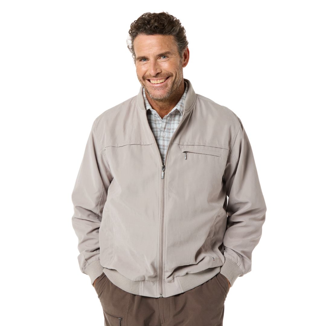 Microfibre Bomber Jacket