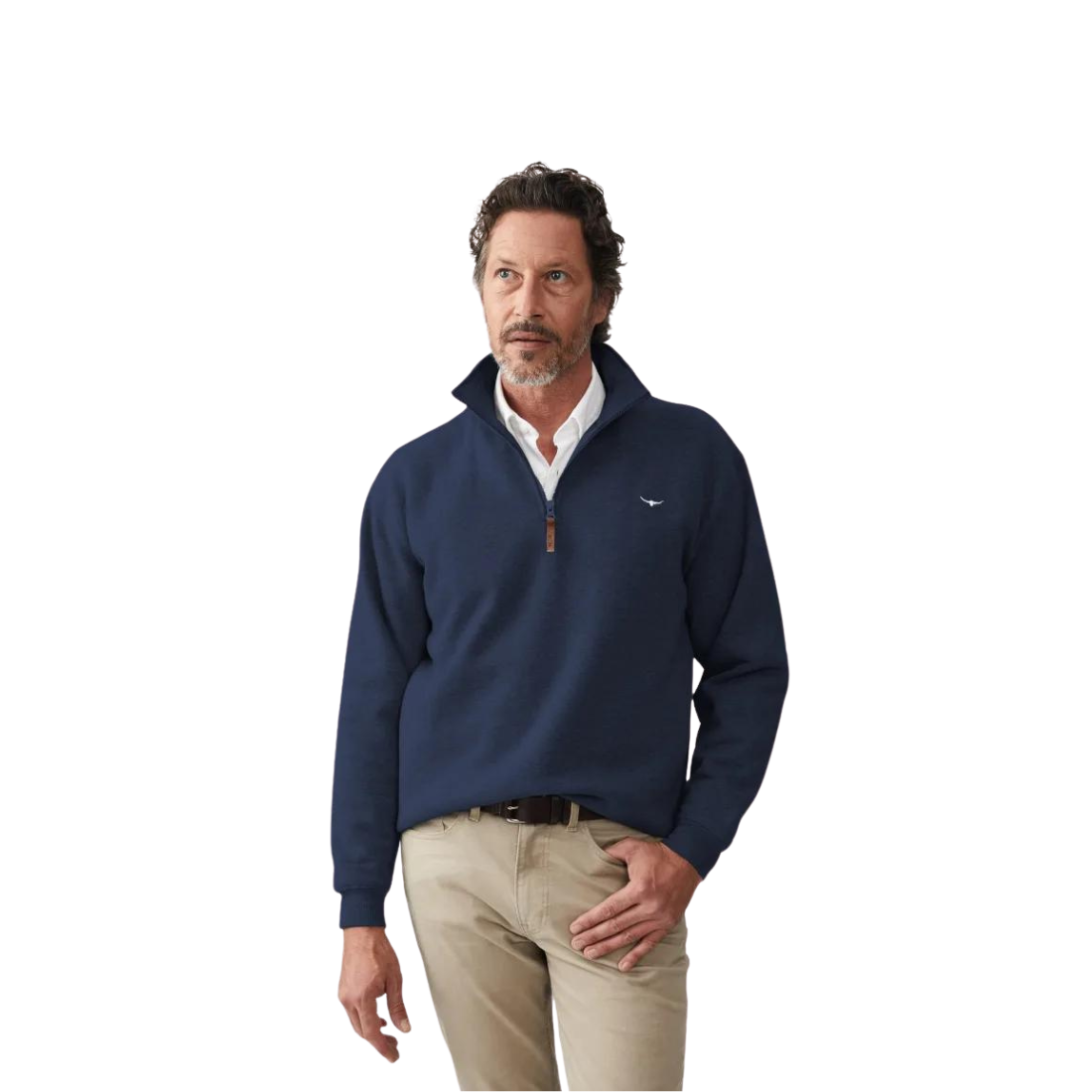 Mulyungarie Fleece Top by RM Williams Navy Fleece by RM Williams | The Bloke Shop