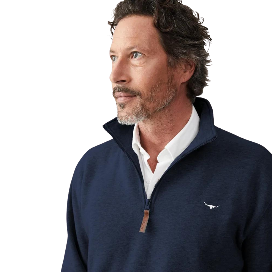 Mulyungarie Fleece Top by RM Williams Navy Fleece by RM Williams | The Bloke Shop