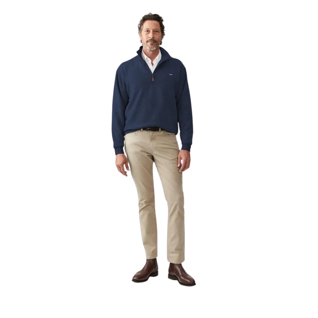 Mulyungarie Fleece Top by RM Williams Navy Fleece by RM Williams | The Bloke Shop