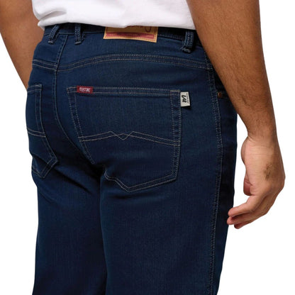 Mustang Stretch Jean - Blue Black Blue/Black Mens Jeans by Mustang | The Bloke Shop