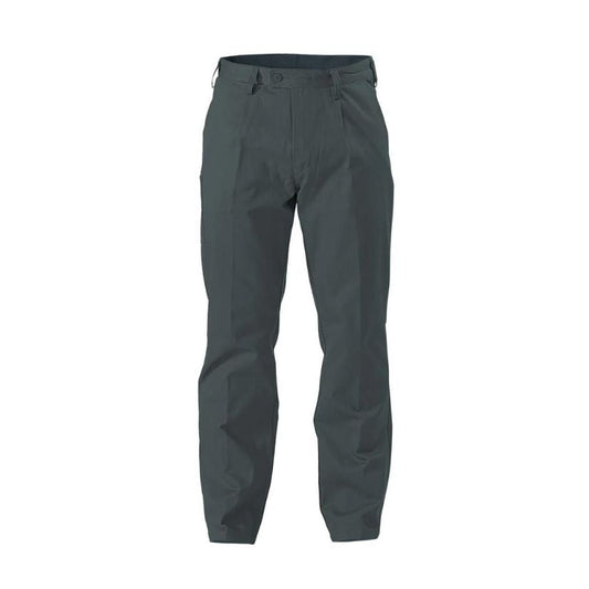Original Cotton Drill Work Pant 102S Khaki Workwear by Bisley | The Bloke Shop