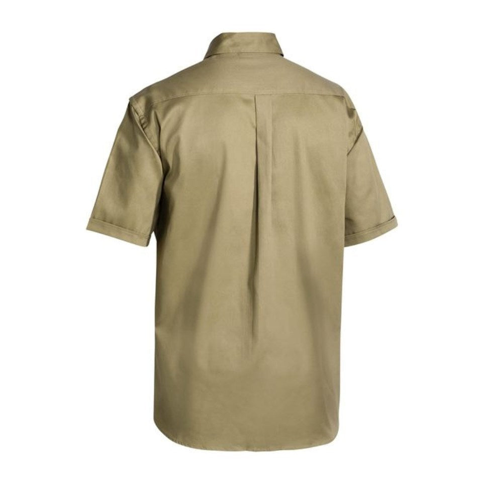 Original Cotton Drill Work Shirt - Short Sleeve Workwear by Bisley | The Bloke Shop