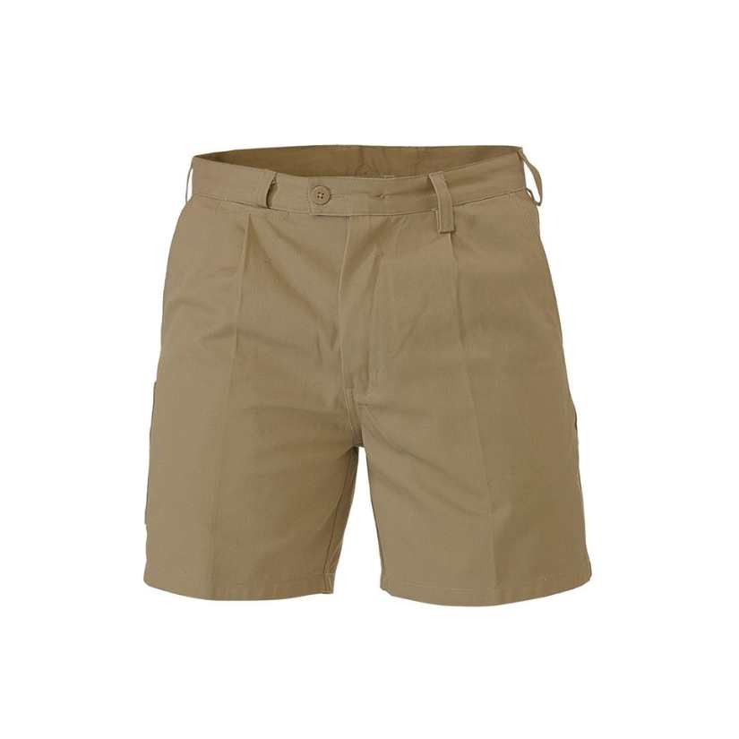 Original Drill Work Short 77R Khaki Workwear by Bisley | The Bloke Shop