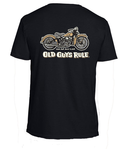 Panhead Black Mens Tshirt by Old Guys Rule OGR | The Bloke Shop