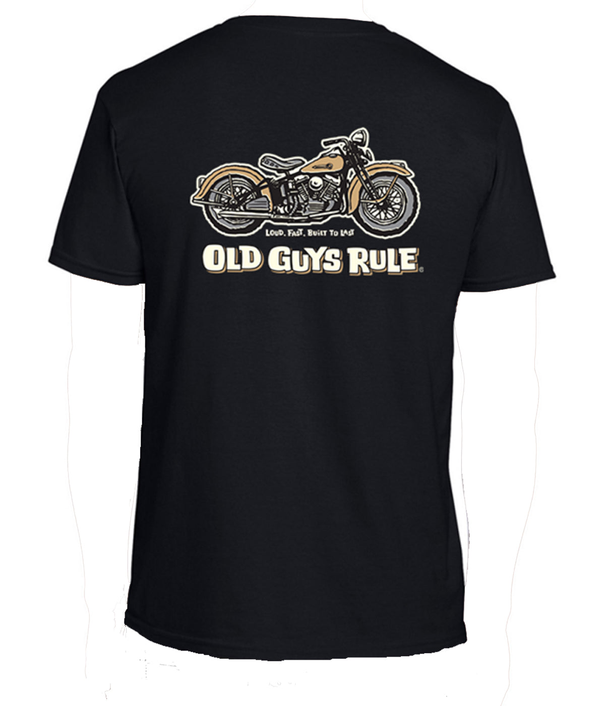 Panhead Black Mens Tshirt by Old Guys Rule OGR | The Bloke Shop