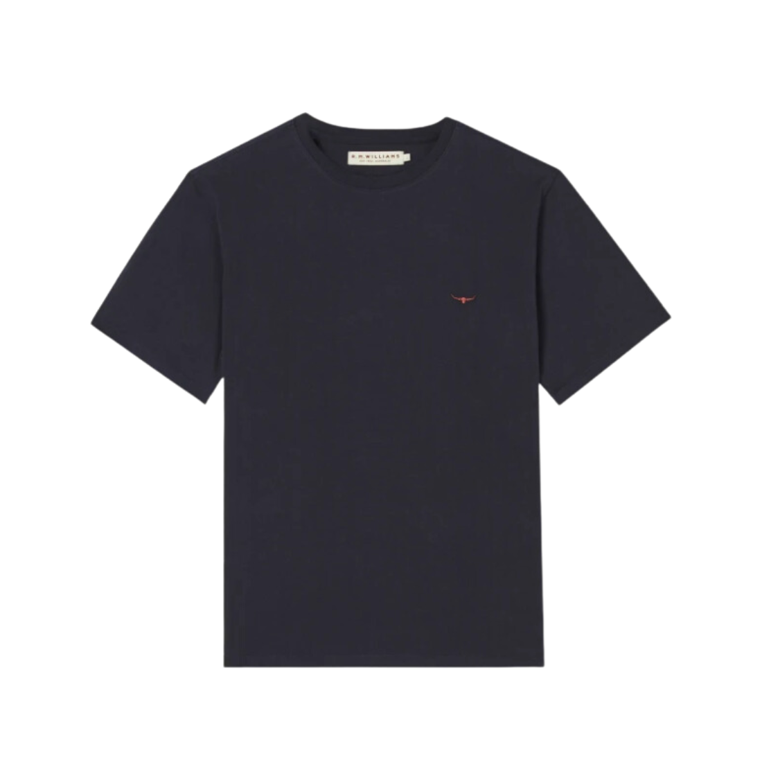 Parson T Shirt 3XL Navy/Chestnut Tee SS by RM Williams | The Bloke Shop