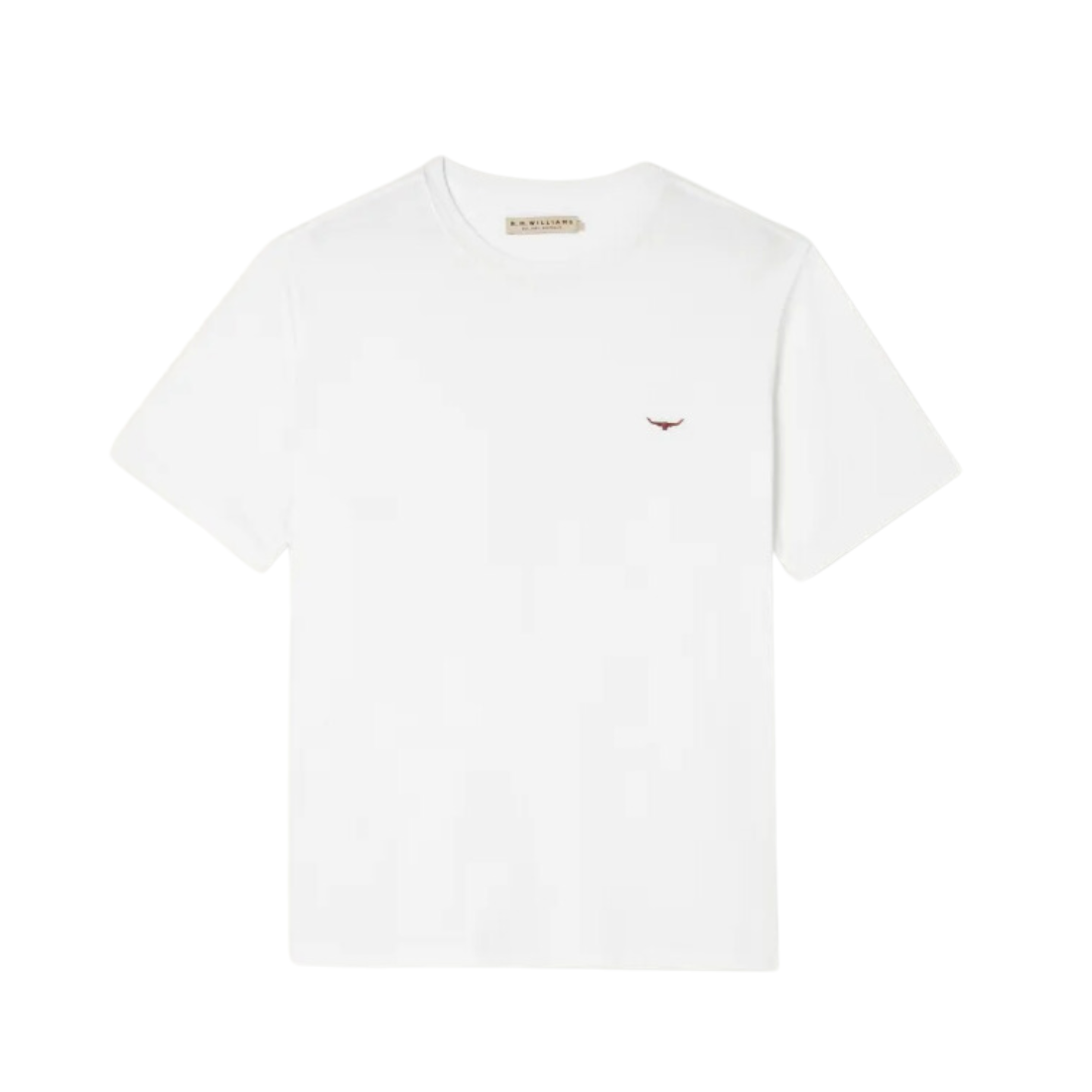 Parson T Shirt 3XL White/Chestnut Tee SS by RM Williams | The Bloke Shop