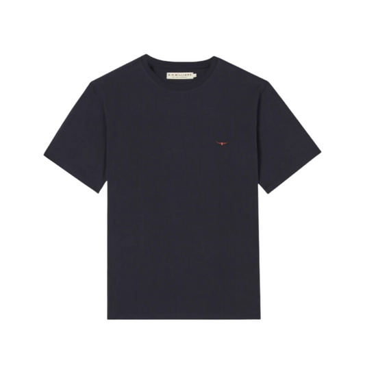 Parson T Shirt 3XL White/Chestnut Tee SS by RM Williams | The Bloke Shop