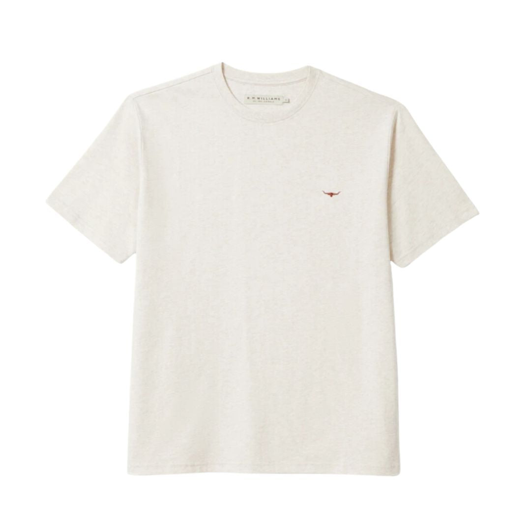 Parson T Shirt 3XL Oatmeal Tee SS by RM Williams | The Bloke Shop