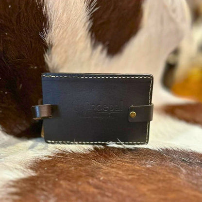 Leather Luggage Tag - Perry OS Brown Accessory by Indepal | The Bloke Shop