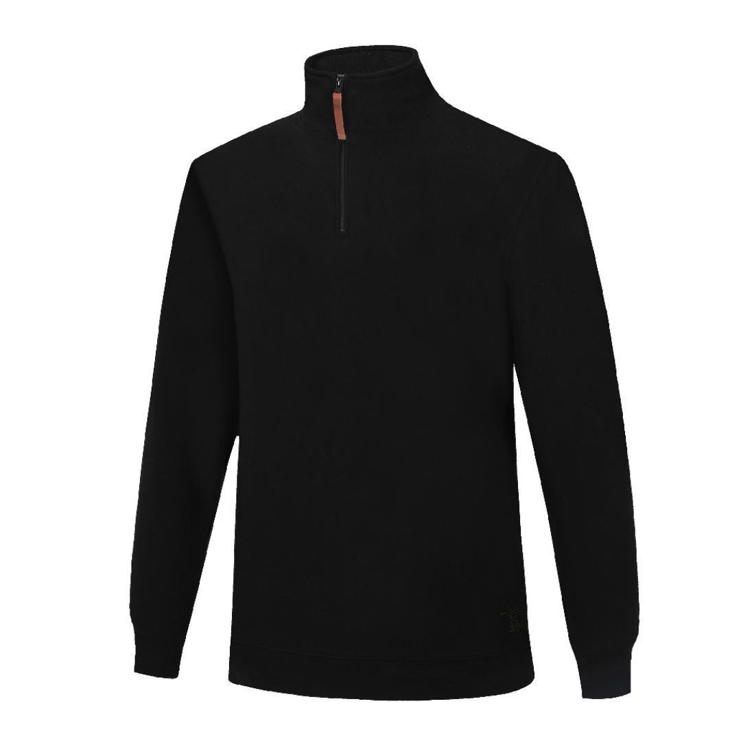 Pilbara Classic Zipper Fleece Pullover 3XL Black Mens Fleece by Pilbara | The Bloke Shop