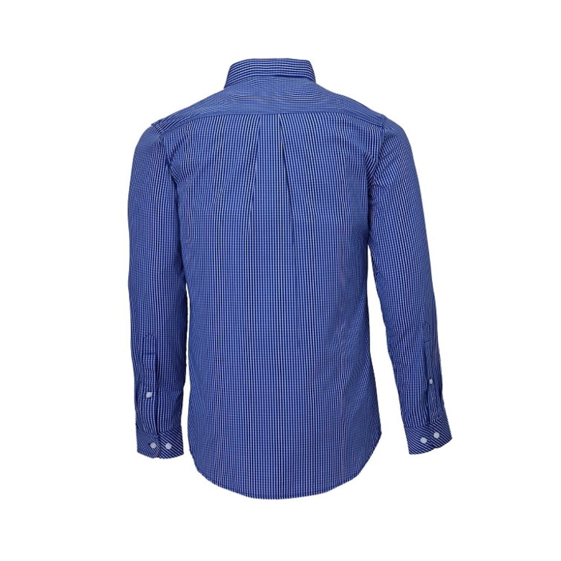 Pilbara Mens L/Slv Double Pocket Shirt Royal Blue Menswear Fashion - Mature by Ritemate Workwear | The Bloke Shop