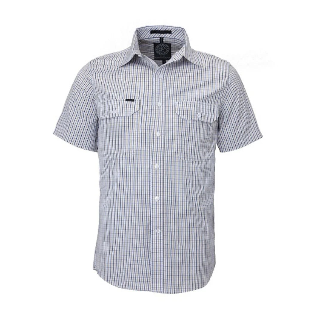 Pilbara Double Pocket Shirt - Short Sleeve L Safari Shirt SS by Pilbara | The Bloke Shop