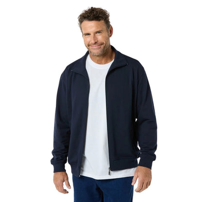 Raw Spun Cotton Full-Zip Fleece Jacket