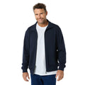Raw Spun Cotton Full-Zip Fleece Jacket