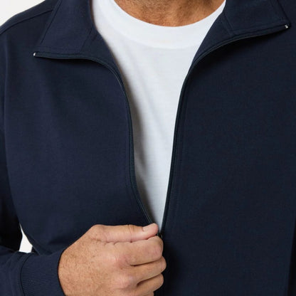 Raw Spun Cotton Full-Zip Fleece Jacket