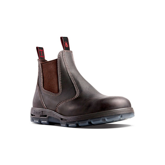 Redback USBOK Bobcat Pull-on Safety Workboot 5 Claret Workboots by Redback Boots | The Bloke Shop