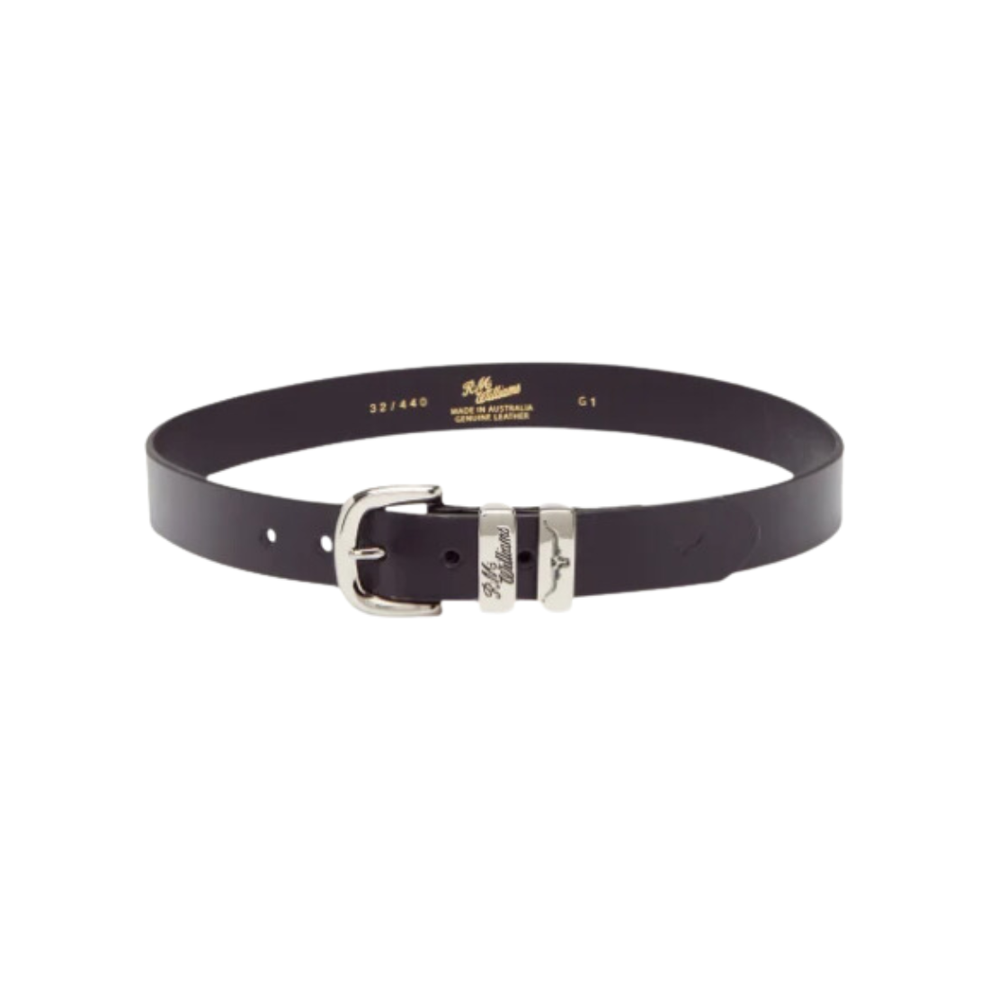 RM Williams 1 1/4 inch Solid Hide Belt Belt by RM Williams | The Bloke Shop