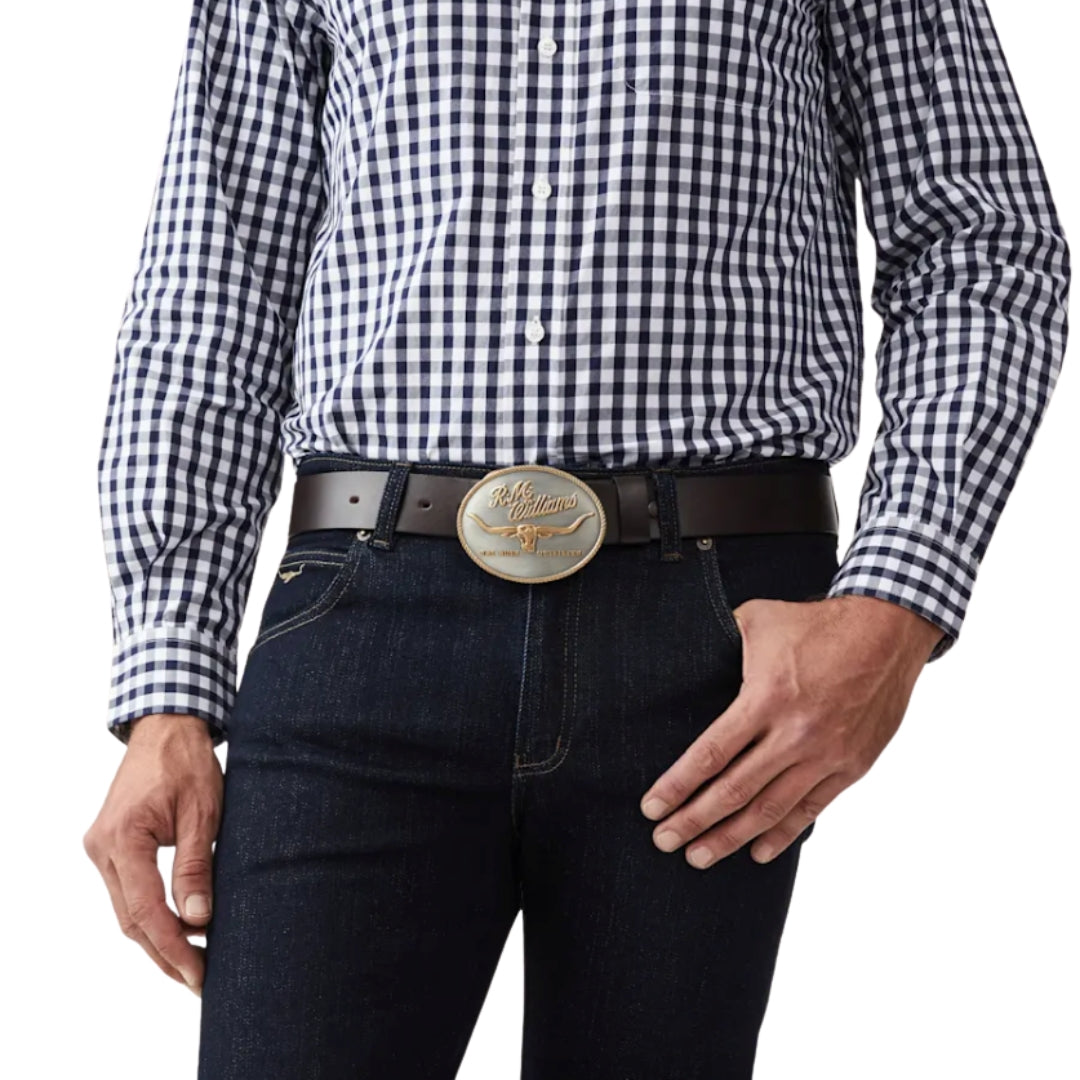 RM Williams Logo Belt Buckle