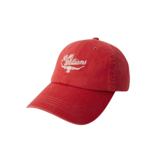 RM Williams Script Longhorn Cap OS Red Hat Cap by RM Williams | The Bloke Shop